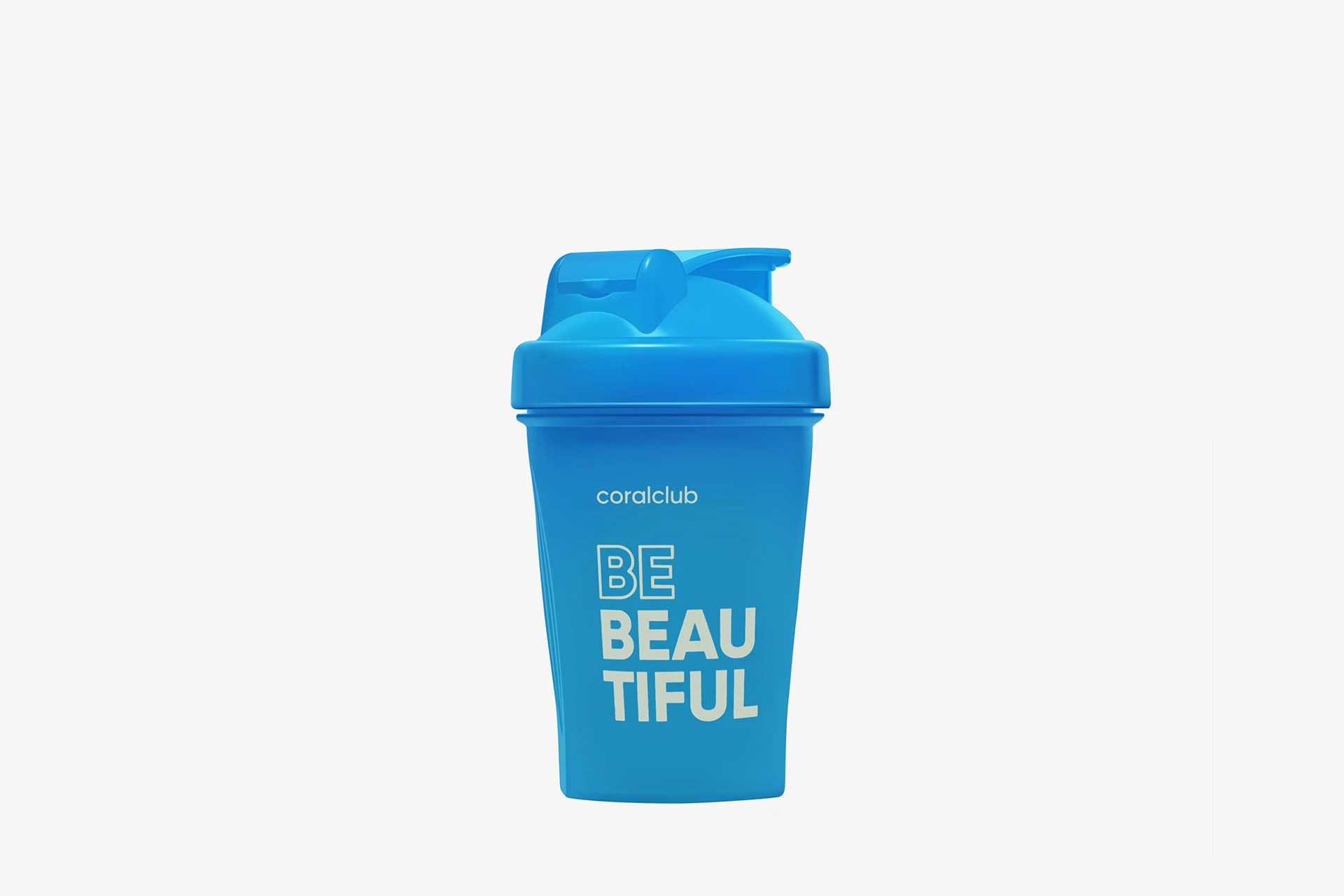 Shaker Coral Club Be Beautiful 400 ml, albastru