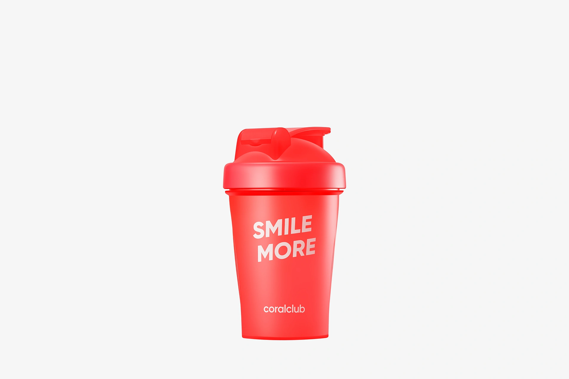 Shaker 400 ml Coral Club Smile more roșu